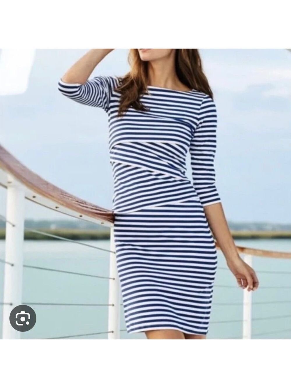 ⚓️ J. McLaughlin Nicola Striped Catalina Summer Dress BNWT - Size Small ⚓️